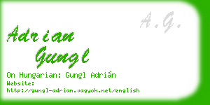 adrian gungl business card